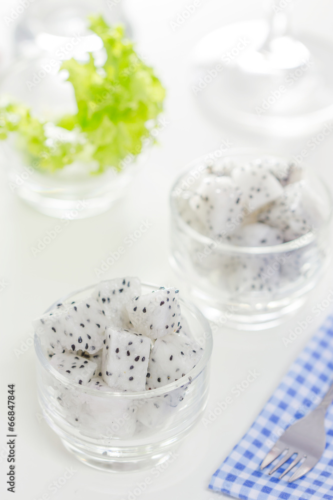 Dragon fruit for dessert