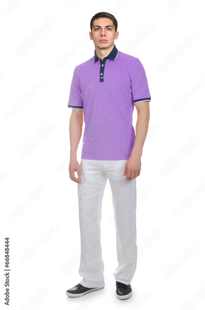 Man in fashion look isolated on white Man in fashion look isolated on white