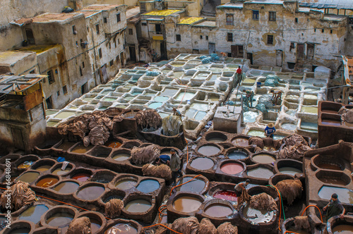 Tannery in Fez  Morocco