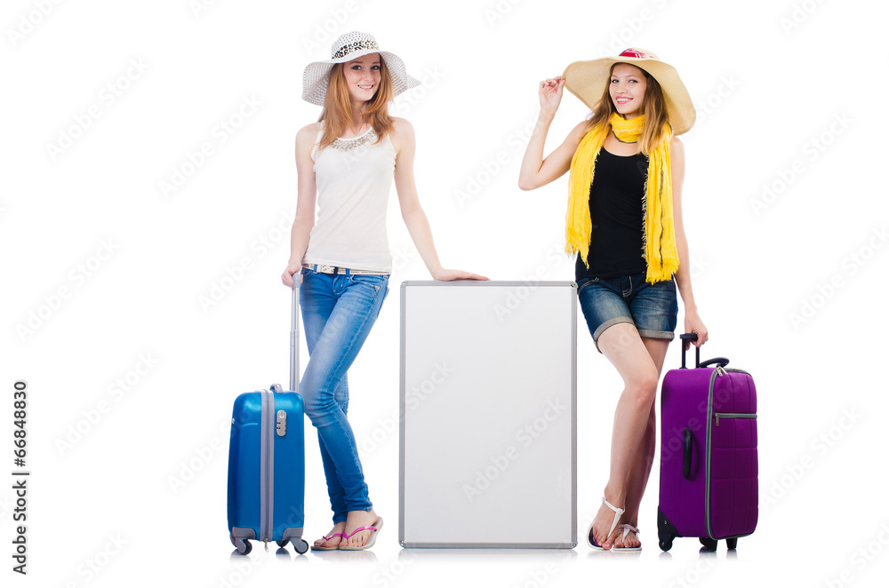 Friends ready for summer vacation