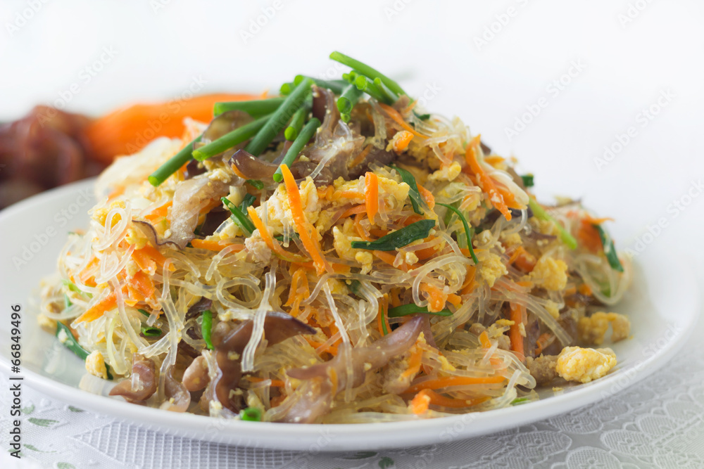 Fried vermicelli noodle  Pad Wun Sen 