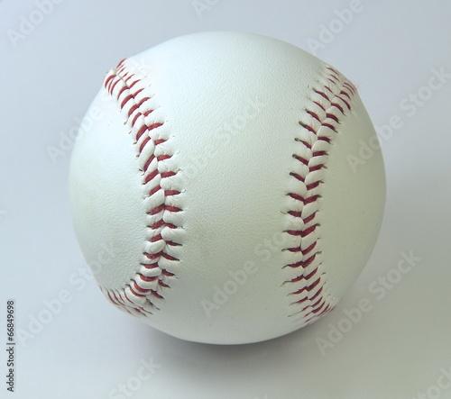 The baseball closeup