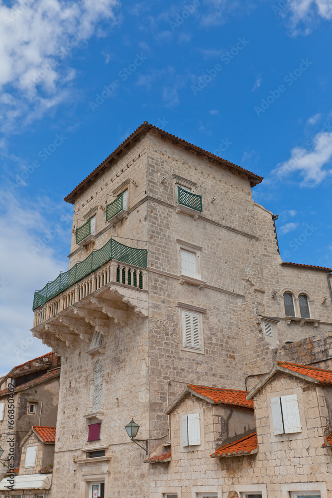 Vitturi Tower (XV c.). Trogir, Croatia. UNESCO site