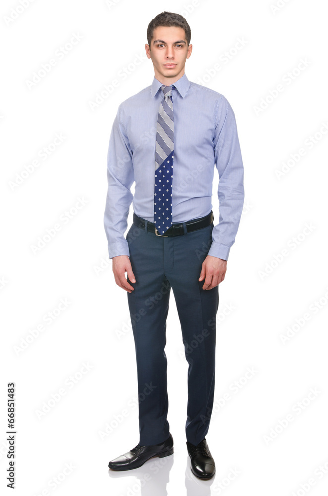 Man in fashion look isolated on white Man in fashion look isolated on white
