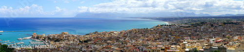 Vue aérienne de Castellammare del Golfo en Sicile © Cyril PAPOT