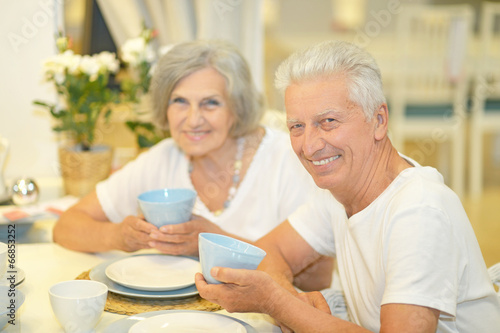 beautiful elderly couple