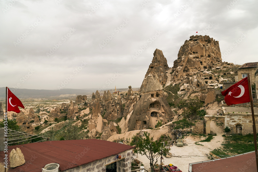 Mountain landscape, Cappadocia, Turkey.