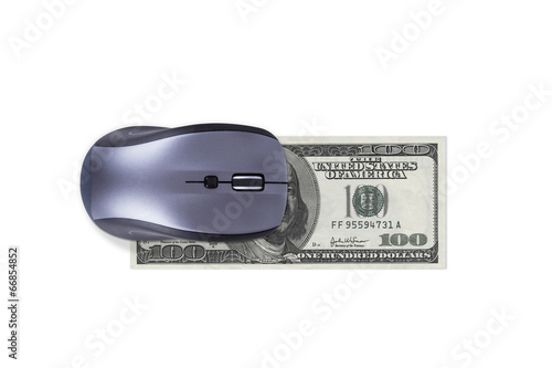 Mouse with Dollar Banknote