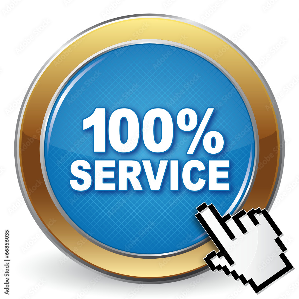 100% SERVICE ICON