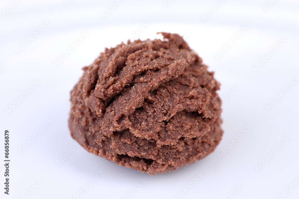 Chocolate ice cream isolated on white Chocolate ice cream isolated on white