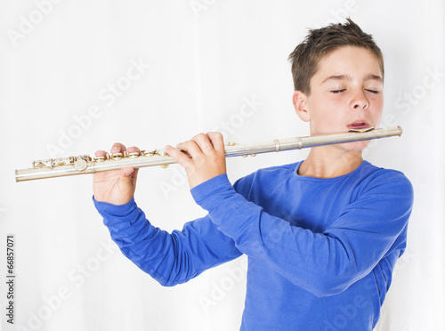 boy with flute