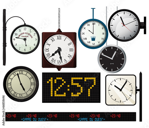 Train station watches collection