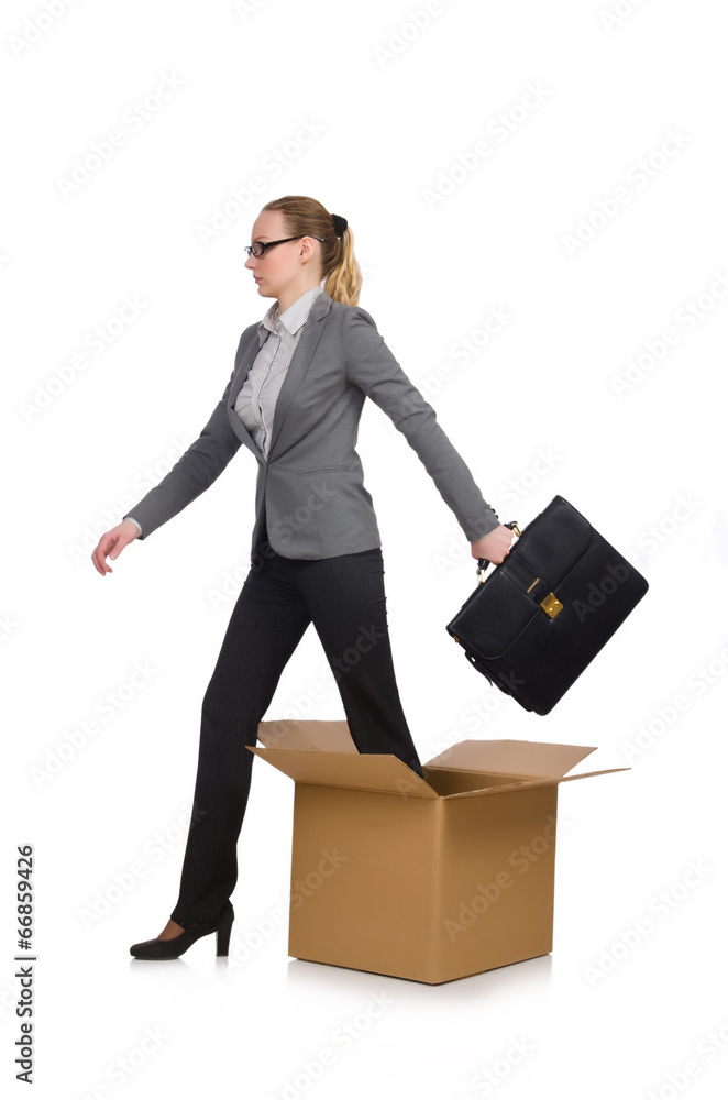 Woman businesswoman isolated on white Woman businesswoman isolated on white