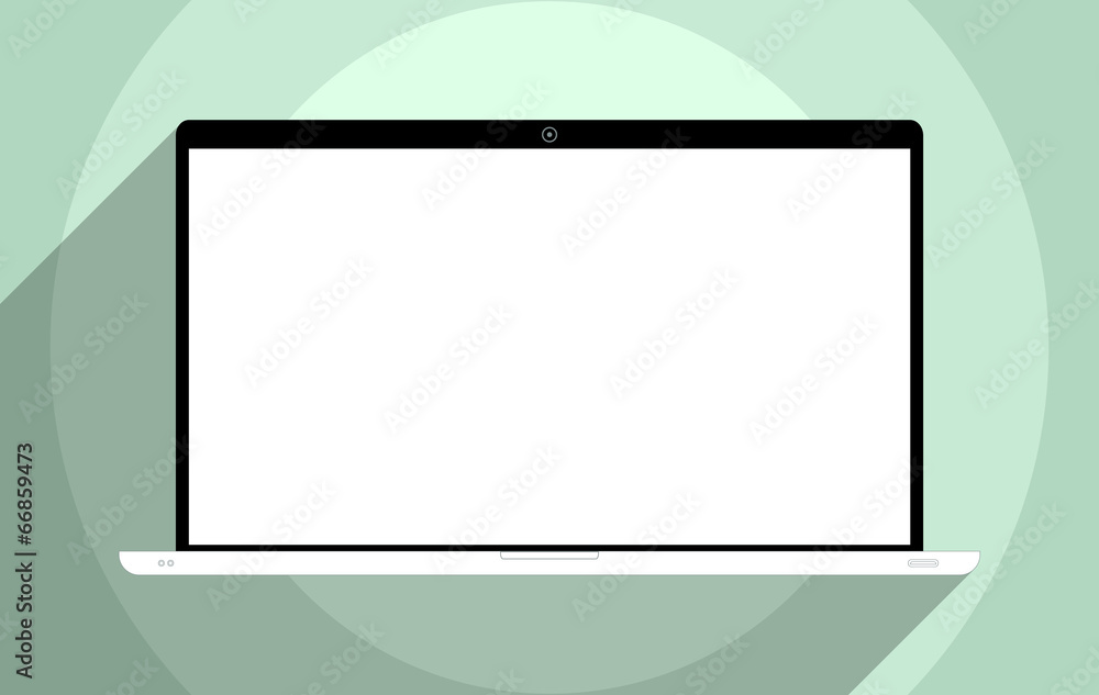 Laptop with blank screen Laptop with blank screen
