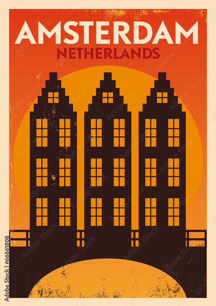 Amsterdam City Typography Design