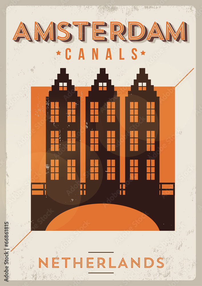 Amsterdam City Typography Design