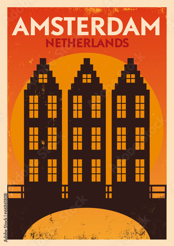 Amsterdam City Typography Design