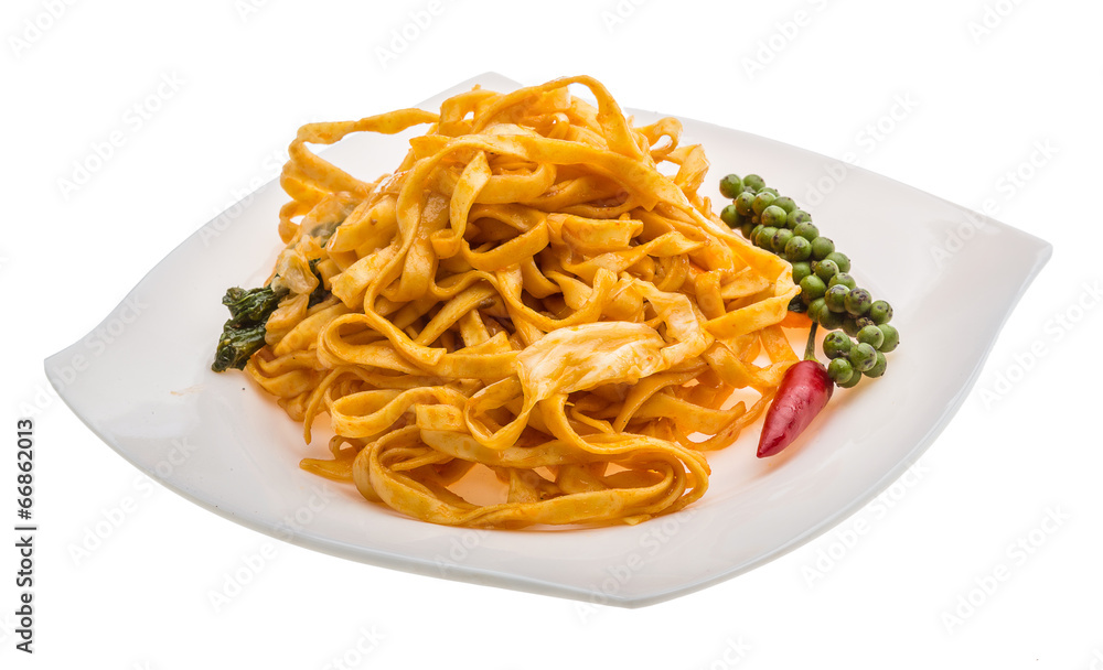 Fried noodles with vegetables Fried noodles with vegetables