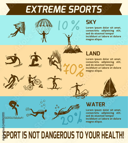 Extreme sports infographic