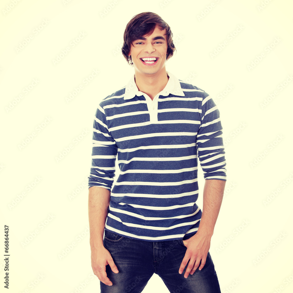 Young happy handsome man Young happy handsome man