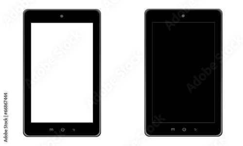 Tablet z białym ekranem, tablet z czarnym ekranem