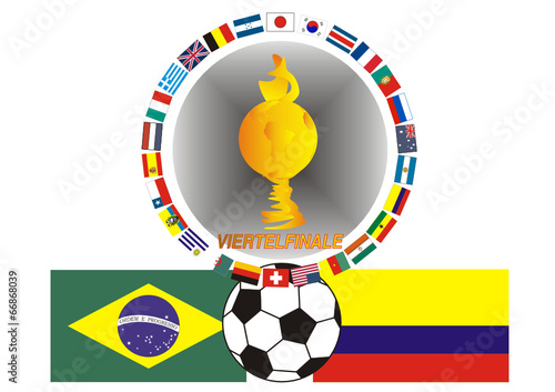 Fußballfest in Südamerika 2014 - Brasilien - Kolumbien