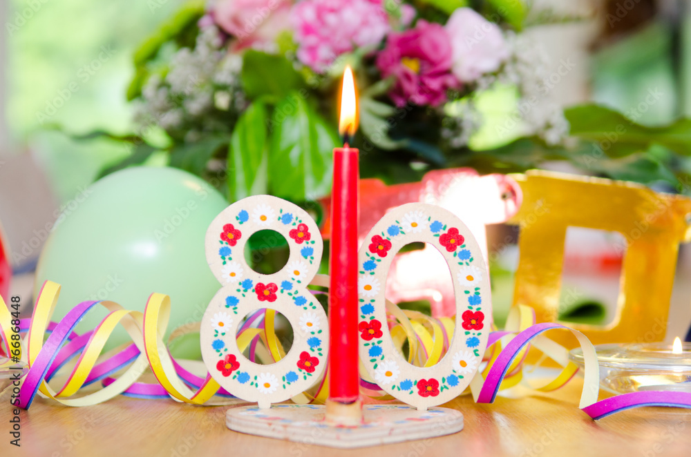 Obraz premium 80, zahlenkerze