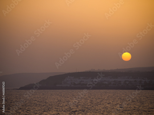 Sonnenuntergang in Maspalomas auf Gran Canaria