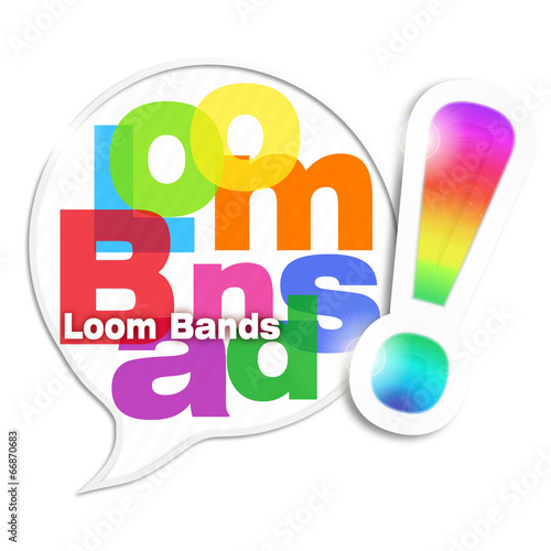 bulle mosaïque lettres : loom bands