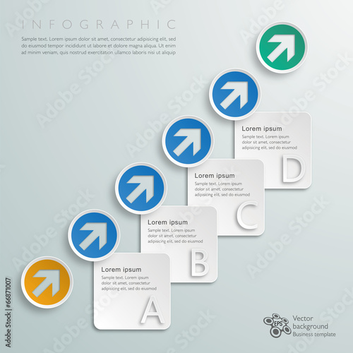 Infographics Vector Background 4-Step Process