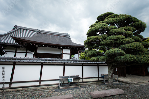 Traditional temple in Kyoto, Japan photo