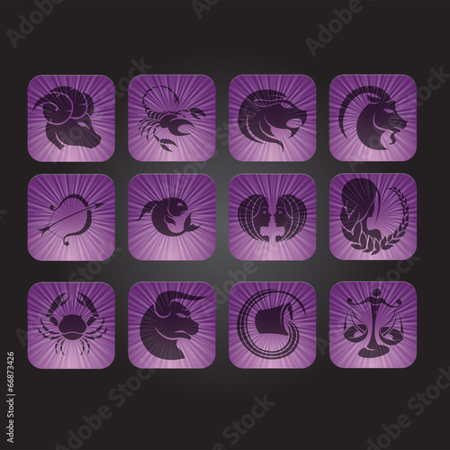 Zodiac Icons iPhone Style