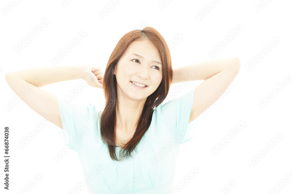 笑顔の女性 笑顔の女性