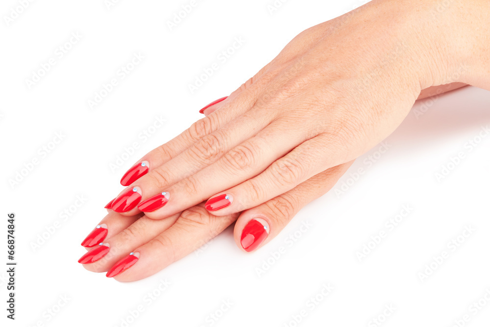 red manicure red manicure