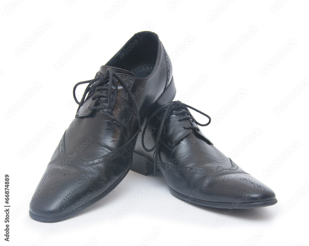 Male fashion with shoes on white Male fashion with shoes on white