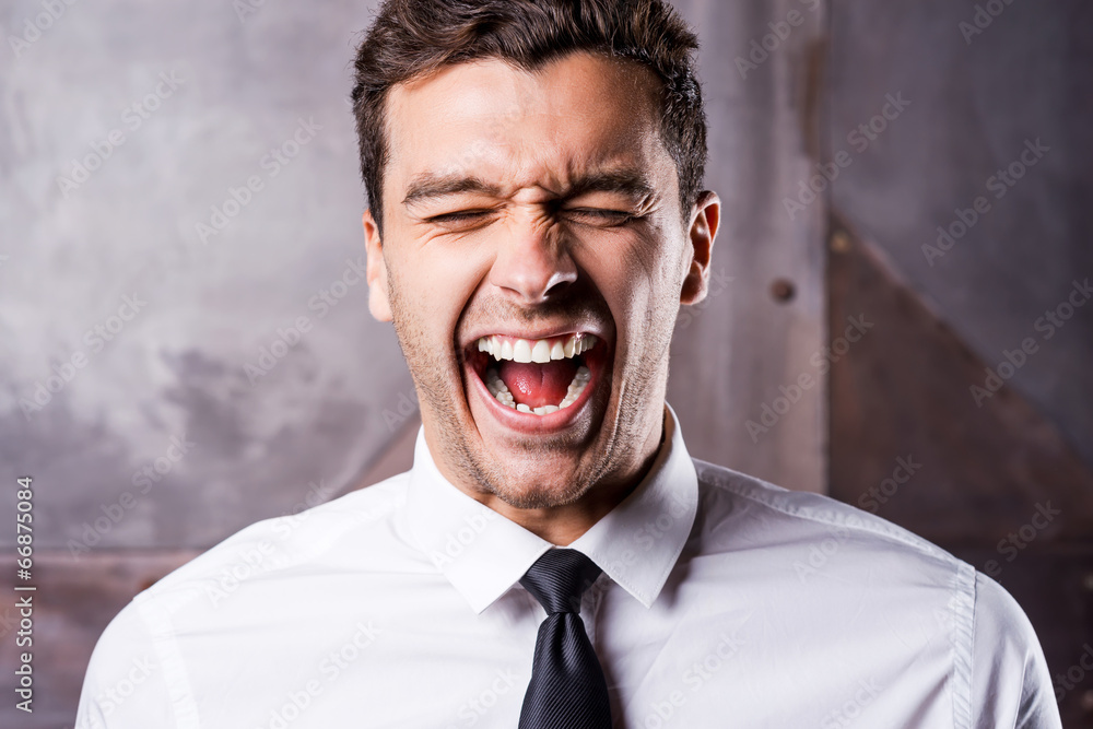 Fototapeta premium Stressed businessman.