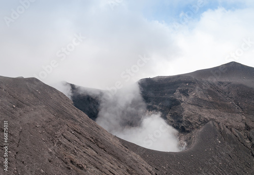 Crater of Volcano Merapi