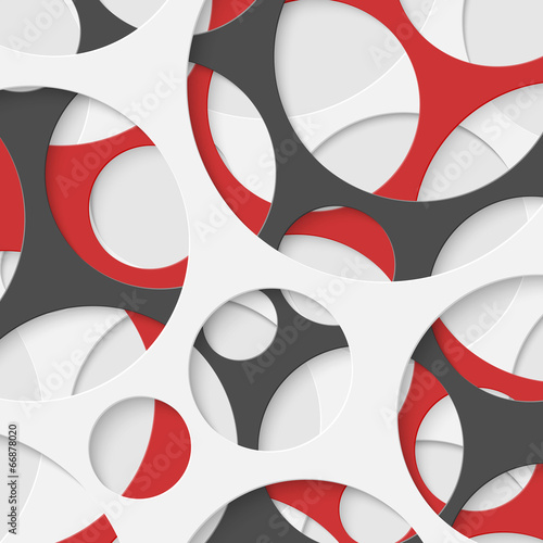 Abstract Circles Geometric Background. Vector Illustration.