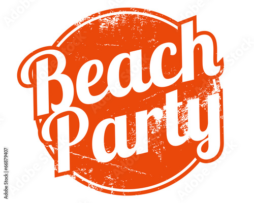 beach party stamp