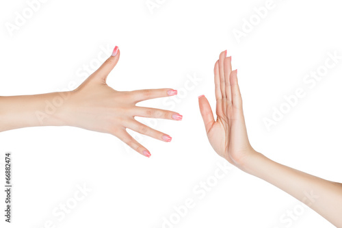 Konstfotografi Two hands.
