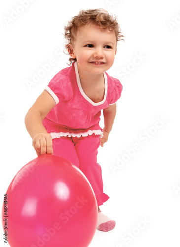 Child with the balloons