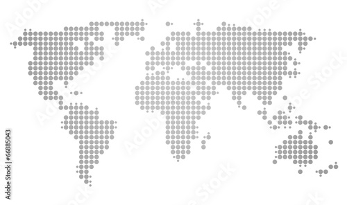 Landkarte gepunktet     Weltkarte