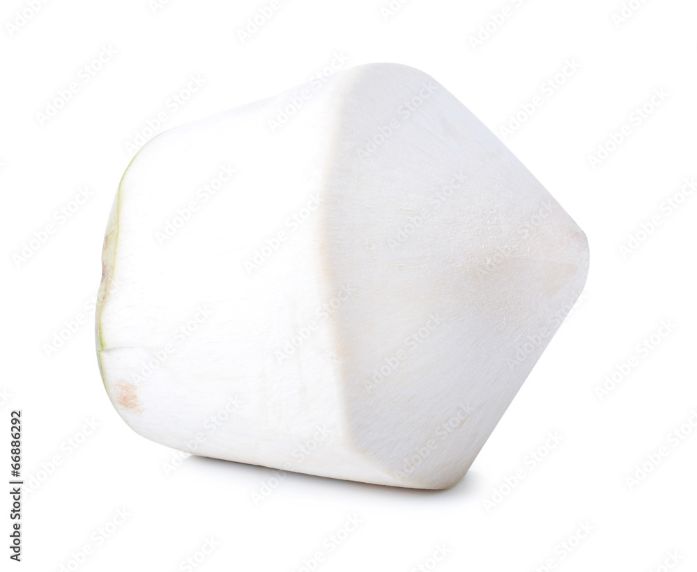 coconut on white coconut on white
