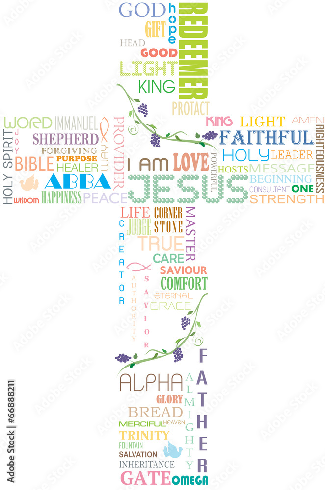 Name of God within the Cross shape