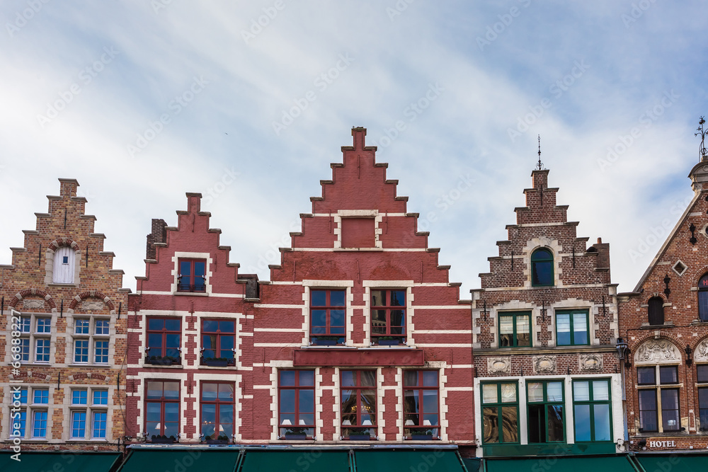 Fototapeta premium Center Market of Bruges, Belgium