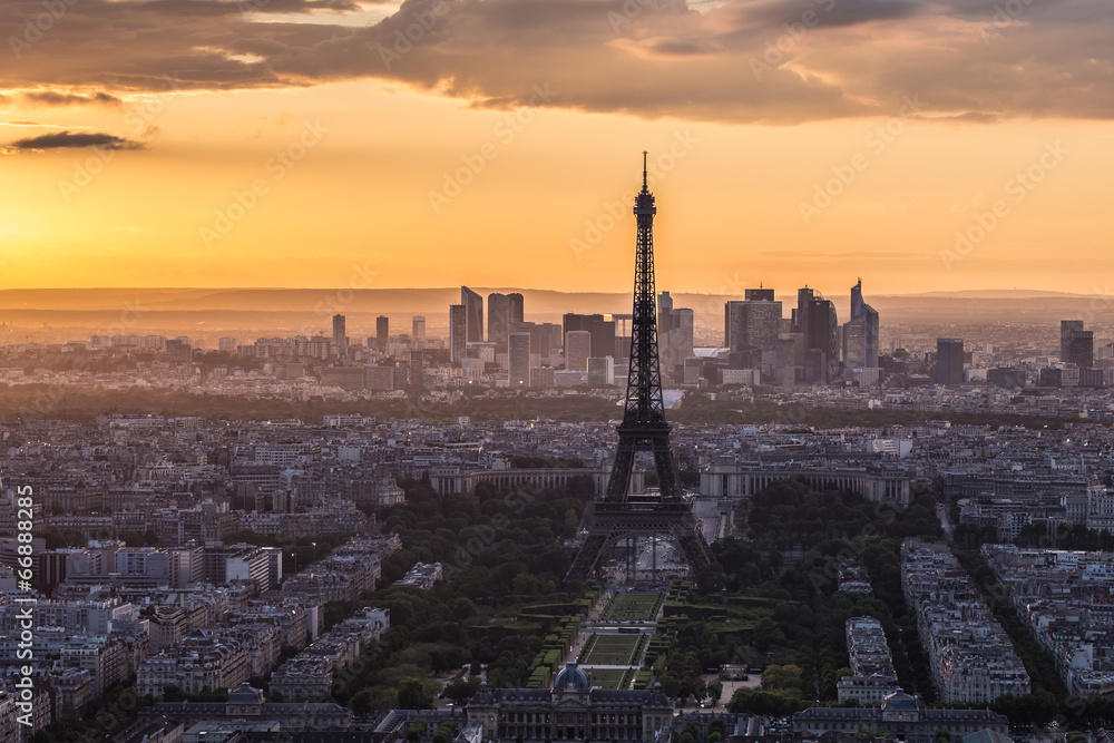Eiffel Tower in Paris , France