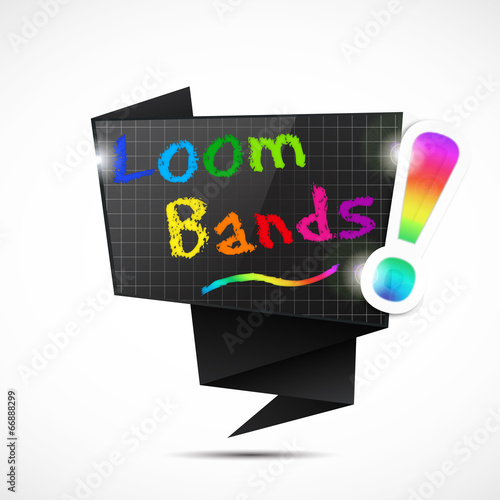 bulles origami : loom bands