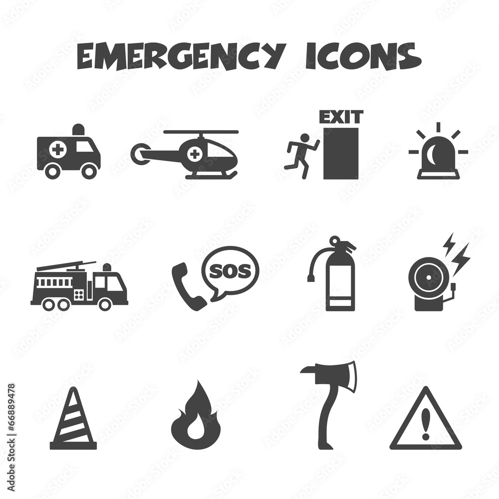 emergency icons emergency icons
