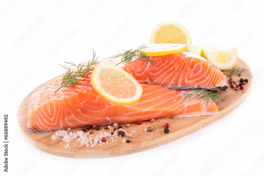 raw salmon on board raw salmon on board