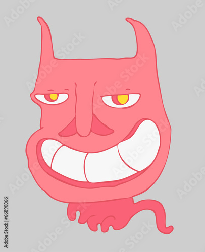 retro cartoon cat vector illustration, hand drawn